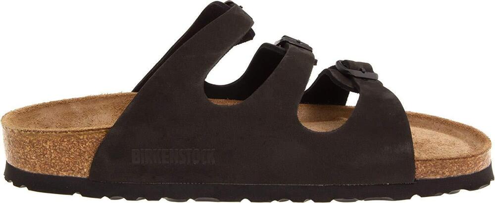 Birkenstock Florida Soft Footbed - Leather Black Oiled, Black, Size 40EU